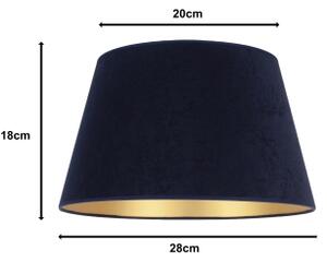 Duolla - Stínidlo k stolní lampě CONE M E27 pr. 28 cm modrá