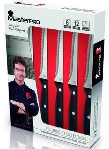 Sada nožů Masterpro Gourmet Nerezová ocel (12,5 cm) (6 Kusy)