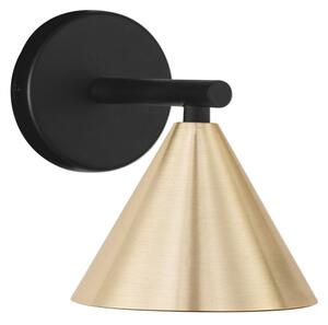 Nova Luce Zlaté kovové nástěnné světlo Conico