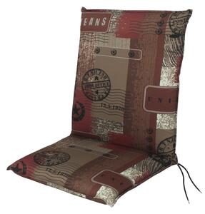 Doppler LIVING 2930 hnědá, nízký polstr na křesla a židle se zipem, 48x100x6 cm