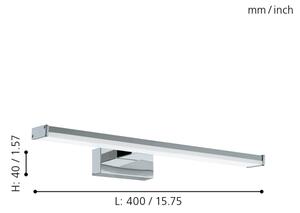 Eglo 79532 - LED Koupelnové osvětlení zrcadla SARNOR 7,4W/230V 40 cm IP44 chrom