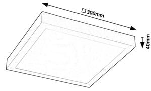 Rabalux 71076 - LED Přisazený panel DAMEK LED/18W/230V 4000K 30x30 cm