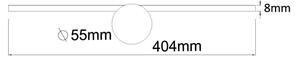 Zuma Line W89949-6W-BK - LED Osvětlení zrcadla CAMARA LED/6W/230V IP44 černá