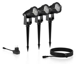 Philips - SADA 3x LED Venkovní bodové svítidlo CASPER LED/1,5W/24/230V IP44