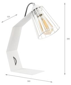 Stolní lampa NANDO 1xE27/15W/230V bílá