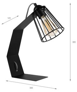 Stolní lampa NANDO 1xE27/15W/230V černá