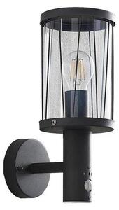 Lindby - Yonan Venkovní Nástěnné Světlo w/Sensor Dark Grey/Clear