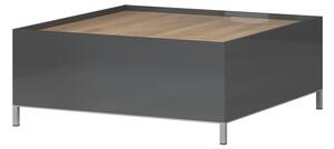 Konferenční stolek ONYX - KLS-2F/ON antracit lesk/ořech pacific lesk