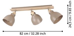 Eglo 900713 - Bodové svítidlo ARRECIFE 3xE27/28W/230V