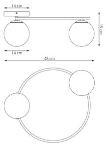 Stropní svítidlo SOPRA 2xE14/10W/230V béžová/bílá