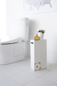 Yamazaki, Stojan/zásobník na toaletní papír Tower 3455 Toilet Paper Stocker S | bílý