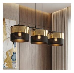 Lustr na lanku LUX 3xE27/15W/230V černá/zlatá