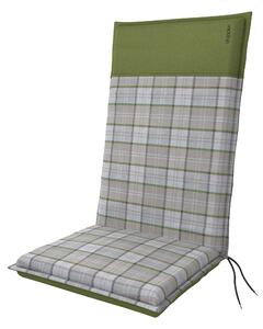 Doppler CASA 4403 béžová/zelená, vysoký polstr na křesla a židle, 48x119x6 cm