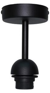 Duolla - Přisazený lustr BOHO RATTAN 1xE27/15W/230V pr. 45 cm černá
