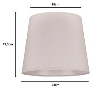 Duolla - Stínidlo k stolní lampě CLASSIC M E27 pr. 24 cm bílá