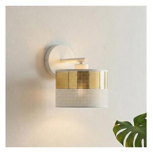 Nástěnná lampa LUX 1xE27/15W/230V bílá/zlatá
