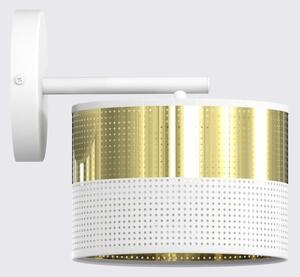 Nástěnná lampa LUX 1xE27/15W/230V bílá/zlatá