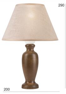 Stolní lampa AMFORA 1xE27/60W/230V tmavě hnědá/buk