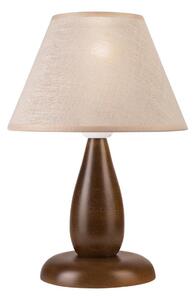 Stolní lampa PERA 1xE27/60W/230V tmavě hnědá/buk