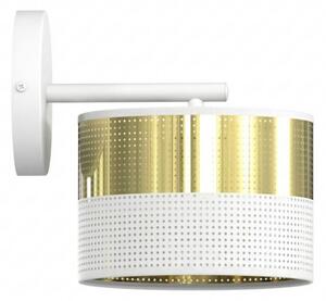 Nástěnná lampa LUX 1xE27/15W/230V bílá/zlatá