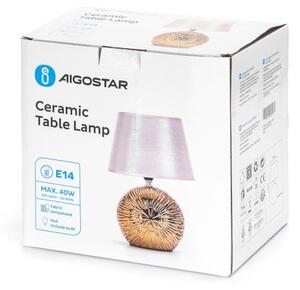 Aigostar - Stolní lampa 1xE14/40W/230V zlatá