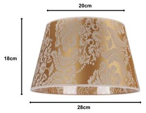 Duolla - Stínidlo k stolní lampě CONE M E27 pr. 28 cm zlatá