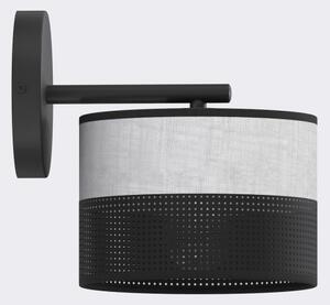 Nástěnná lampa KARBON 1xE27/15W/230V černá/šedá