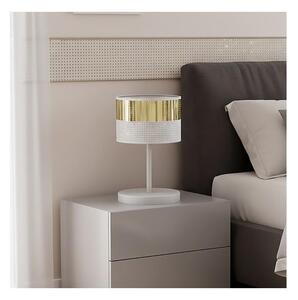 Stolní lampa LUX 1xE27/15W/230V bílá/zlatá