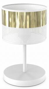 Stolní lampa LUX 1xE27/15W/230V bílá/zlatá