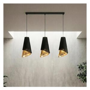 Lustr na lanku MODA 3xE27/15W/230V černá/zlatá