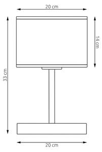 Stolní lampa KARBON 1xE27/15W/230V černá/šedá