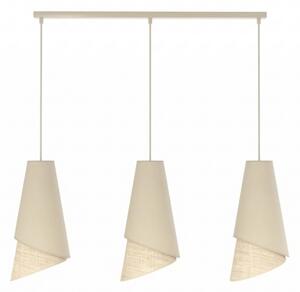Lustr na lanku MODA 3xE27/15W/230V béžová/ratan