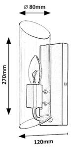 Rabalux 75027 - Koupelnové nástěnné svítidlo TEODORO 1xE14/12W/230V IP44 černá
