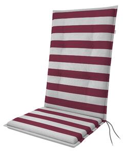 Doppler LIVING 4911 šedá/vínová, vysoký polstr na křesla a židle, 48x119x6 cm