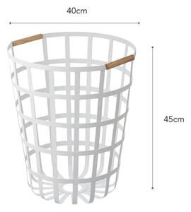 Yamazaki, Koš na prádlo Tosca 3356 Laundry Basket | kulatý/bílý