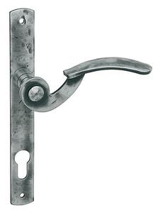 Dveřní kování MP LR - TILLY - ÚZKÝ ŠTÍT (Kovaná šedá), klika-klika, Otvor pro obyčejný klíč BB, MP KOVANÁ ŠEDÁ, 72 mm