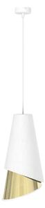 Lustr na lanku MODA 1xE27/15W/230V bílá/zlatá