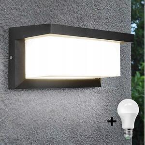 LED Venkovní svítidlo s žárovkou se senzorem soumraku NEELY 1xE27/9W/230V IP54