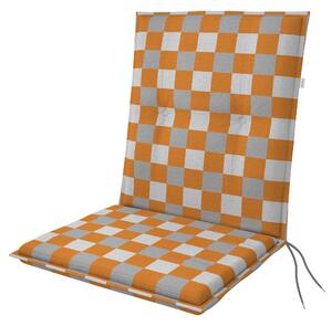 Doppler LIVING 4902 oranžová tmavá/šedá, střední polstr na křesla a židle, 48x110x6 cm