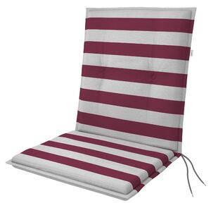 Doppler LIVING 4911 šedá/vínová, nízký polstr na křesla a židle, 48x100x6 cm