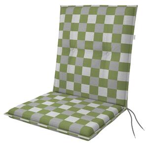 Doppler LIVING 4903 šedá/zelená, nízký polstr na křesla a židle, 48x100x6 cm