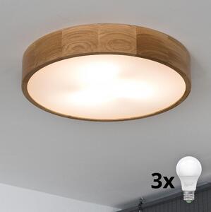 Brilagi - LED Stropní svítidlo CARVALHO 3xE27/60W/230V dub pr. 47,5 cm