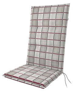 Doppler SPOT 4931 červená/šedá, vysoký polstr na křesla a židle, 48x119x5 cm