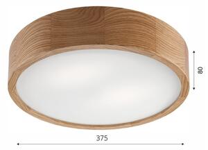 Brilagi - LED Stropní svítidlo CARVALHO 2xE27/60W/230V dub pr. 37,5 cm