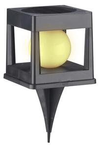 LED Solární svítidlo CUBO LED/3,7V 1200 mAh IP44 černá