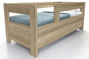 Vlastní výroba Dubová postel Ela se dvěma opěrkami a úložným prostorem