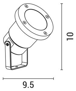 Venkovní lampa 1xGU10/5W/230V IP65 bílá