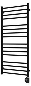 Vertaduro - Koupelnový radiátor s termostatem SIMONE 400W 114x50 cm černá