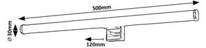 Rabalux 75038 - LED Koupelnové osvětlení zrcadla NOUR LED/9W/230V IP44