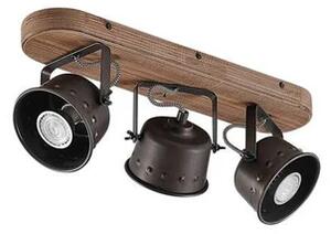 Lindby - Rubinjo 3 Stropní Lampa Wood/Black